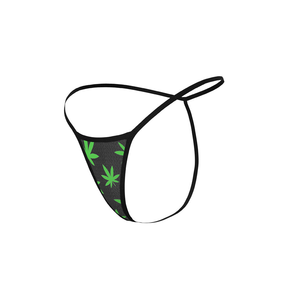 Magic Silk Hazy Dayz Crop Top, Skirt & G-String Set Pot Leaf