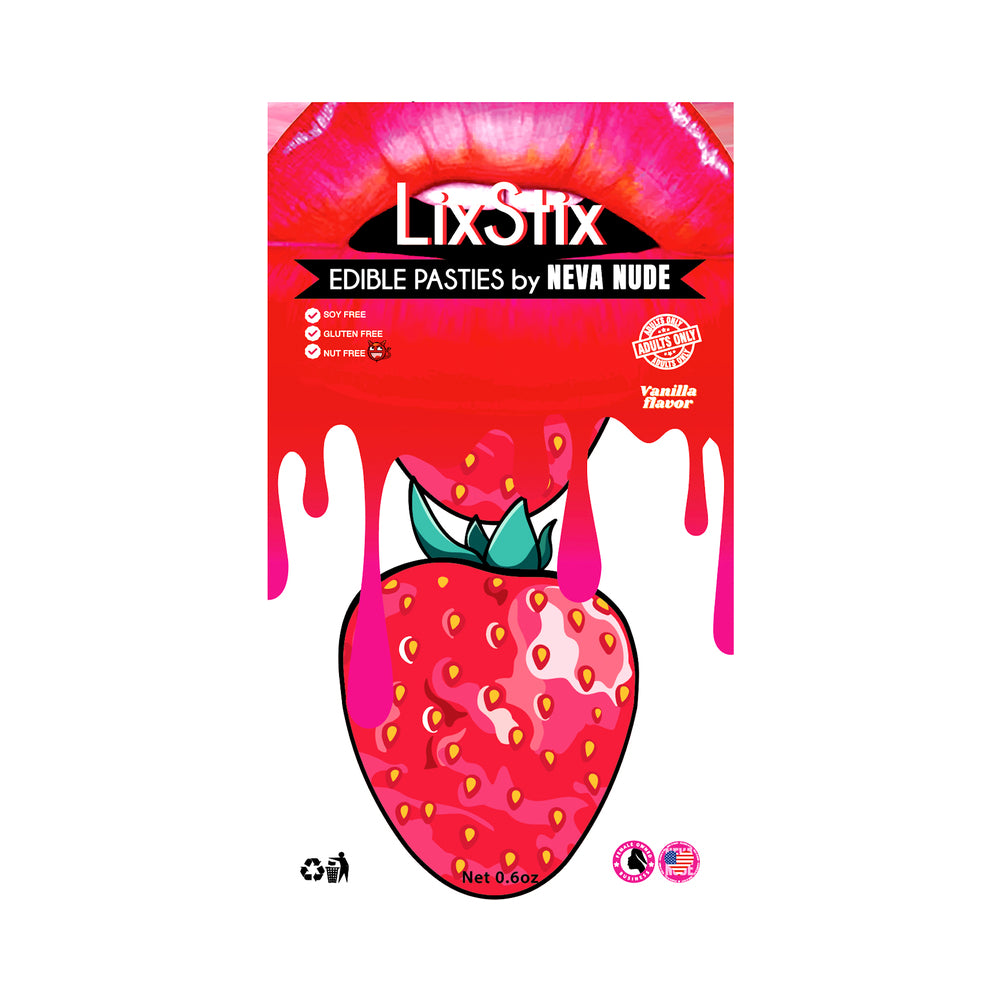 Neva Nude Sinfully Sweet Strawberry Edible Nipple Pasties