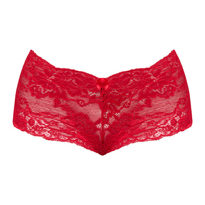 Magic Silk Sugar High Lace Boy Short Red
