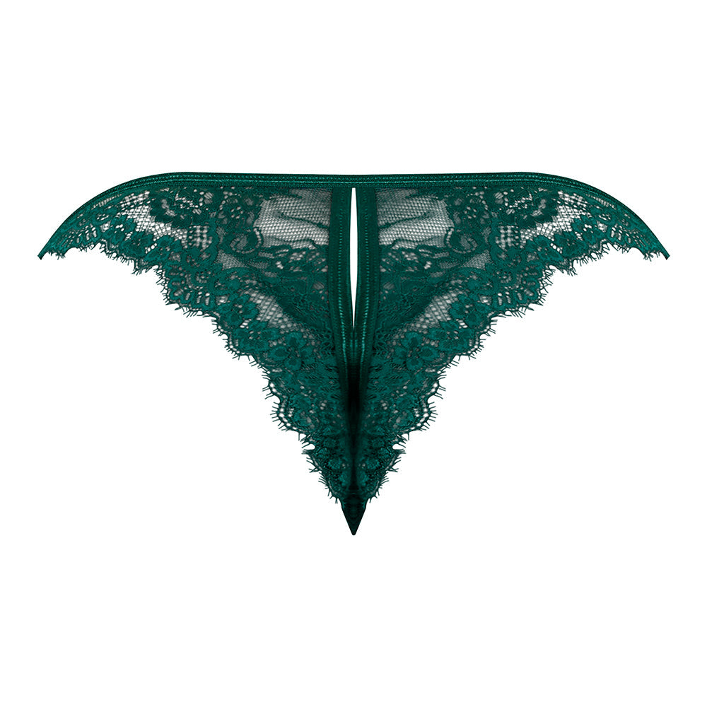 Magic Silk Evermore Split Crotch Panty Emerald