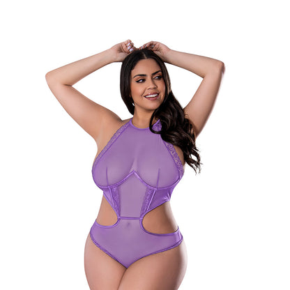 Magic Silk Sheer Passion Halter Teddy