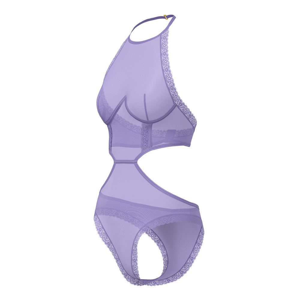 Magic Silk Sheer Passion Halter Teddy