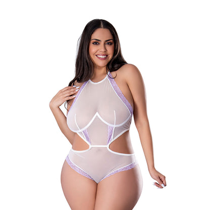 Magic Silk Sheer Passion Halter Teddy