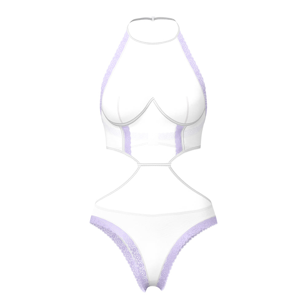Magic Silk Sheer Passion Halter Teddy