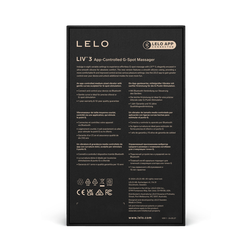 LELO LIV 3 App-Controlled G-Spot Vibrator