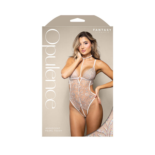 Fantasy Lingerie Opulence Embroidered Pearl Teddy