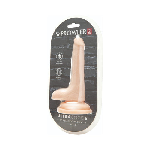 Prowler RED Ultra Cock 6 in. Dual Density Dildo