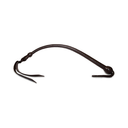 Prowler RED Leather Plaited Whip