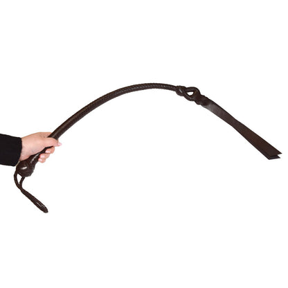 Prowler RED Leather Plaited Whip