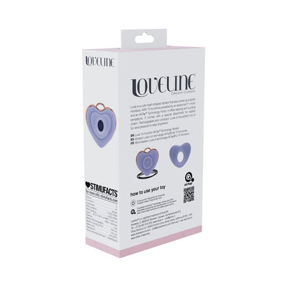 LoveLine Luvie AirTapTech Rechargeable Vibrator Waterproof Lavender