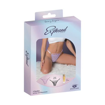 Magic Silk Pheromone Panties Tanga Panty 2-Pack Lilac/Black