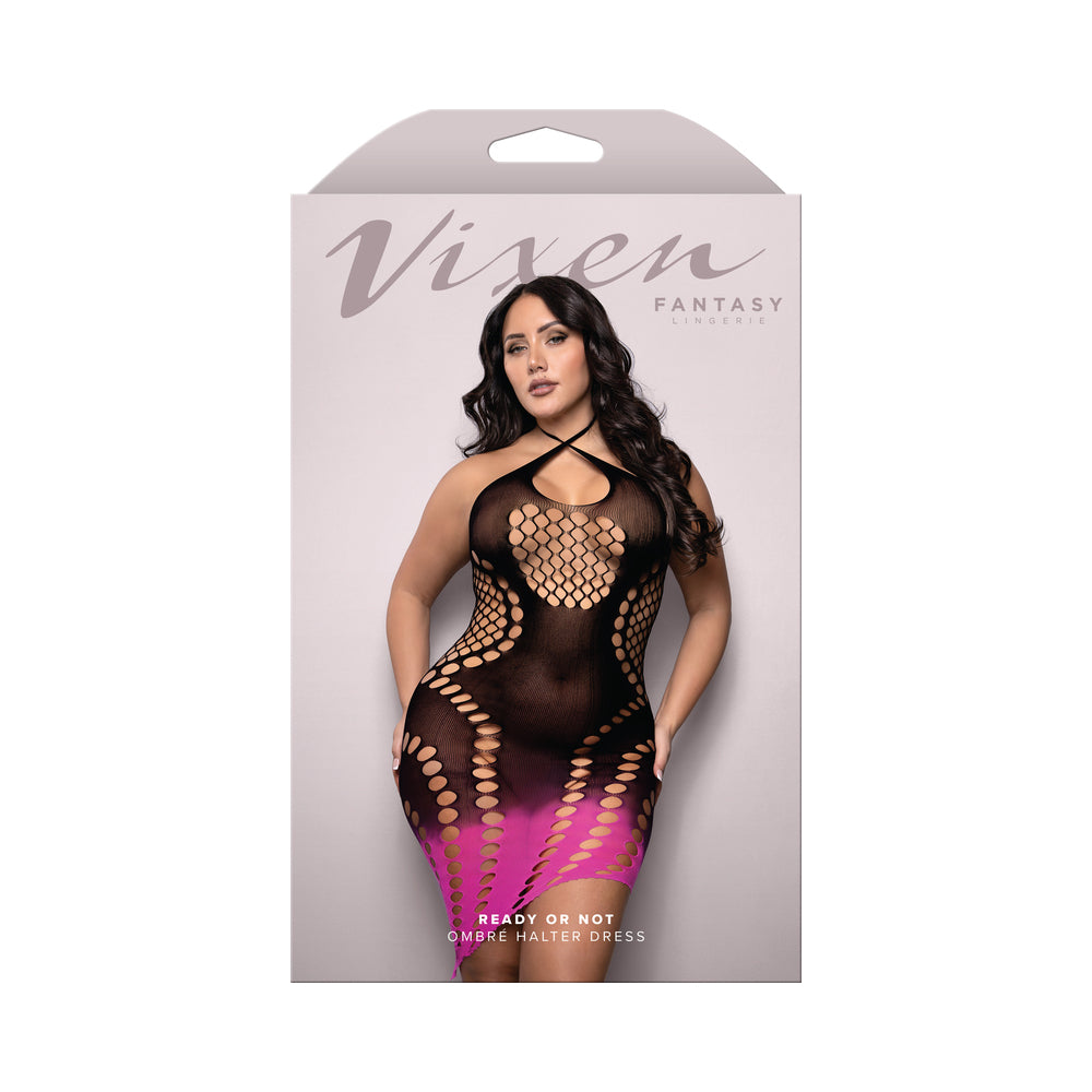 Fantasy Lingerie Vixen Ready or Not Ombre Halter Dress