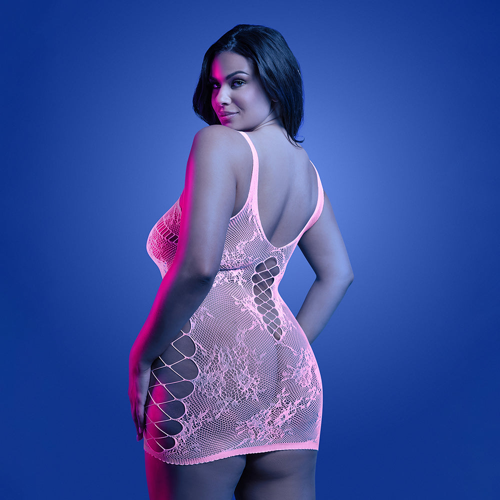 Fantasy Lingerie Glow Magnetism Glow Lace Knit Dress