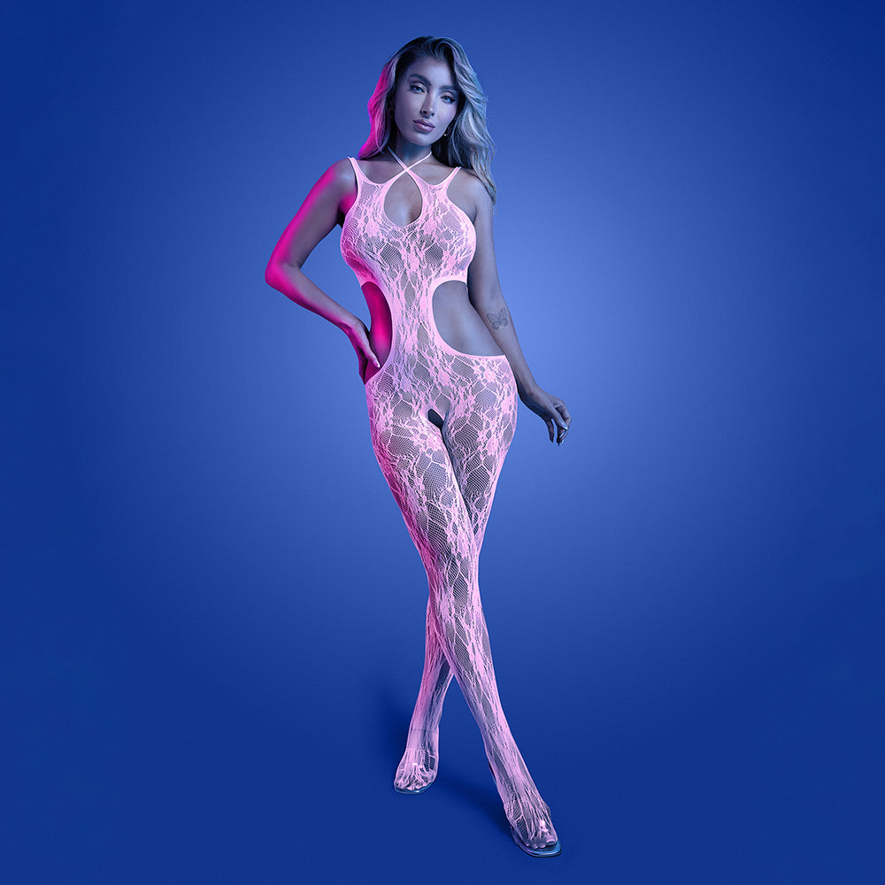 Fantasy Lingerie Glow Equilibrium Crotchless Bodystocking