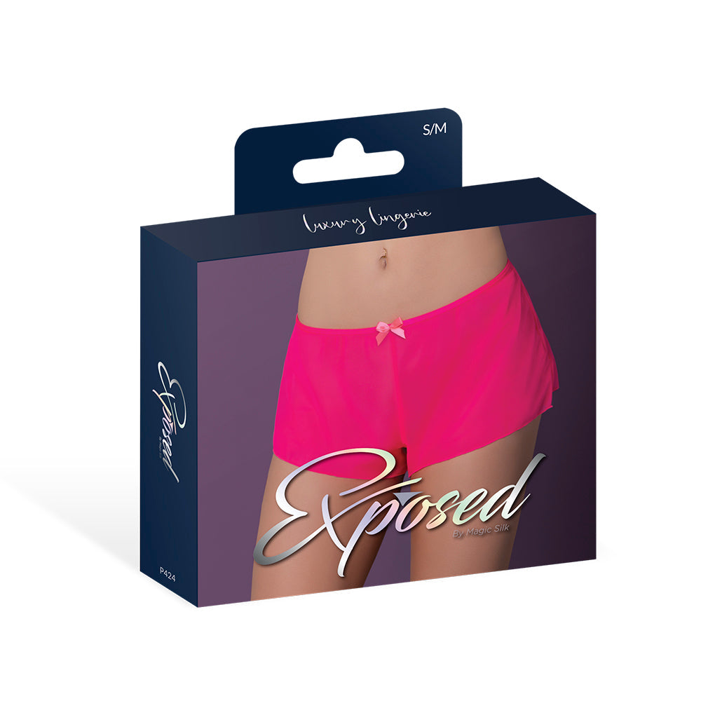 Magic Silk Pink Kink Flowy Boy Short Pink Glow
