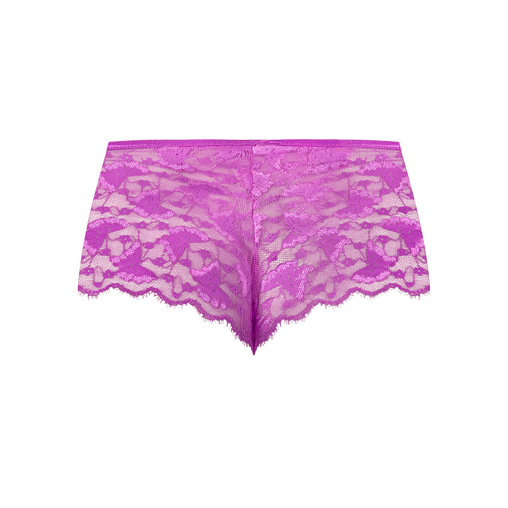 Magic Silk Butterfly Fantasies Boy Short Neon Purple