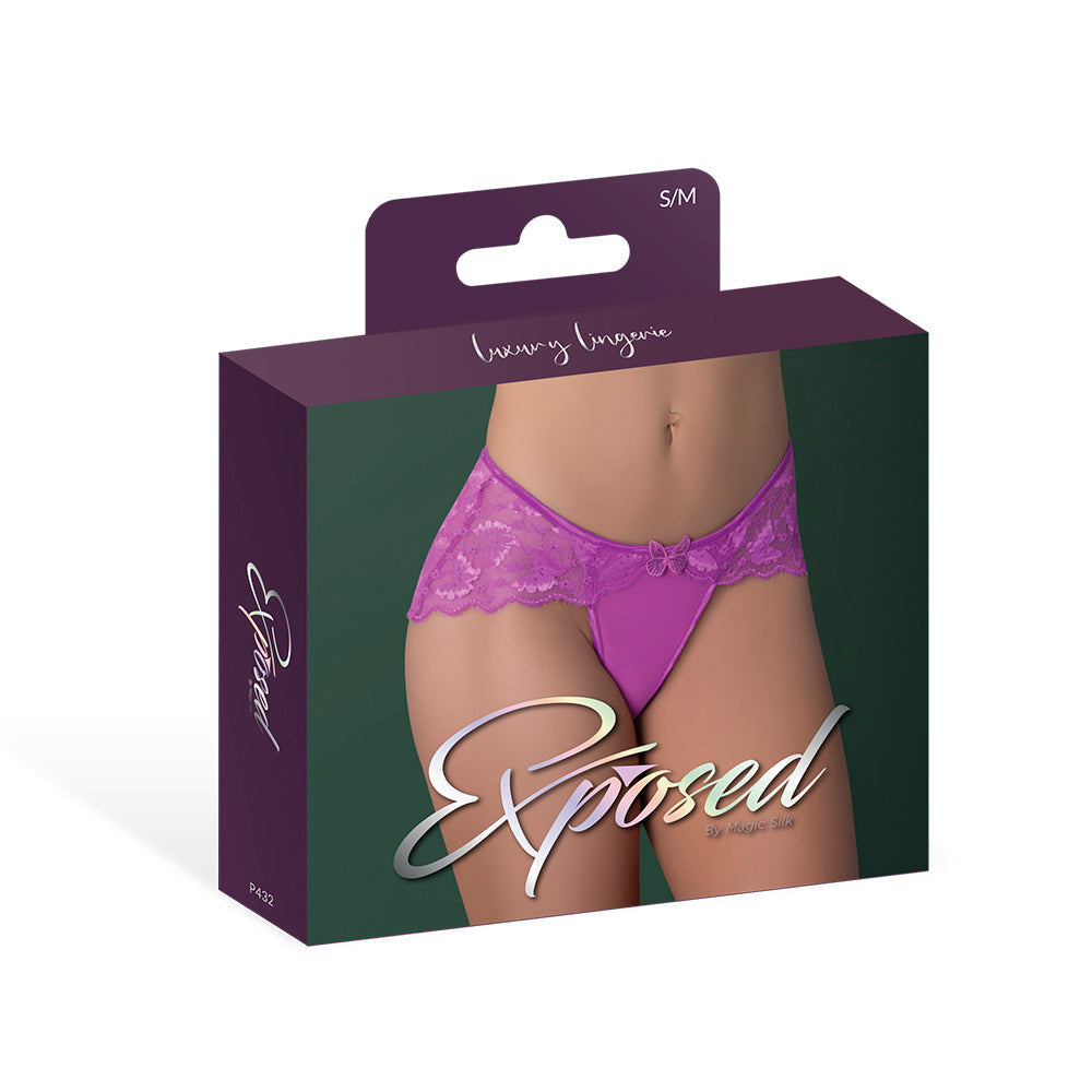 Magic Silk Butterfly Fantasies Boy Short Neon Purple