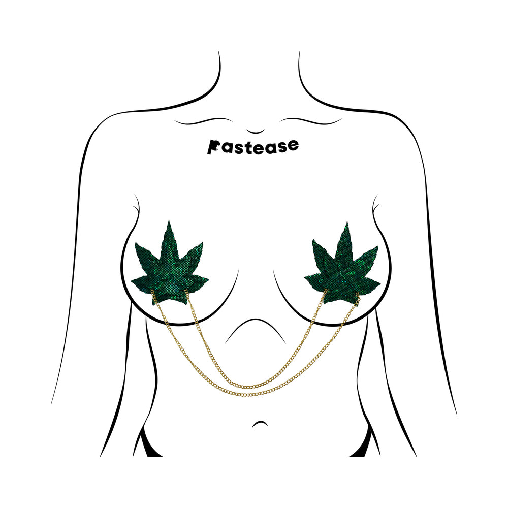 Pastease Shattered Glass Disco Ball Weed Chain Pasties