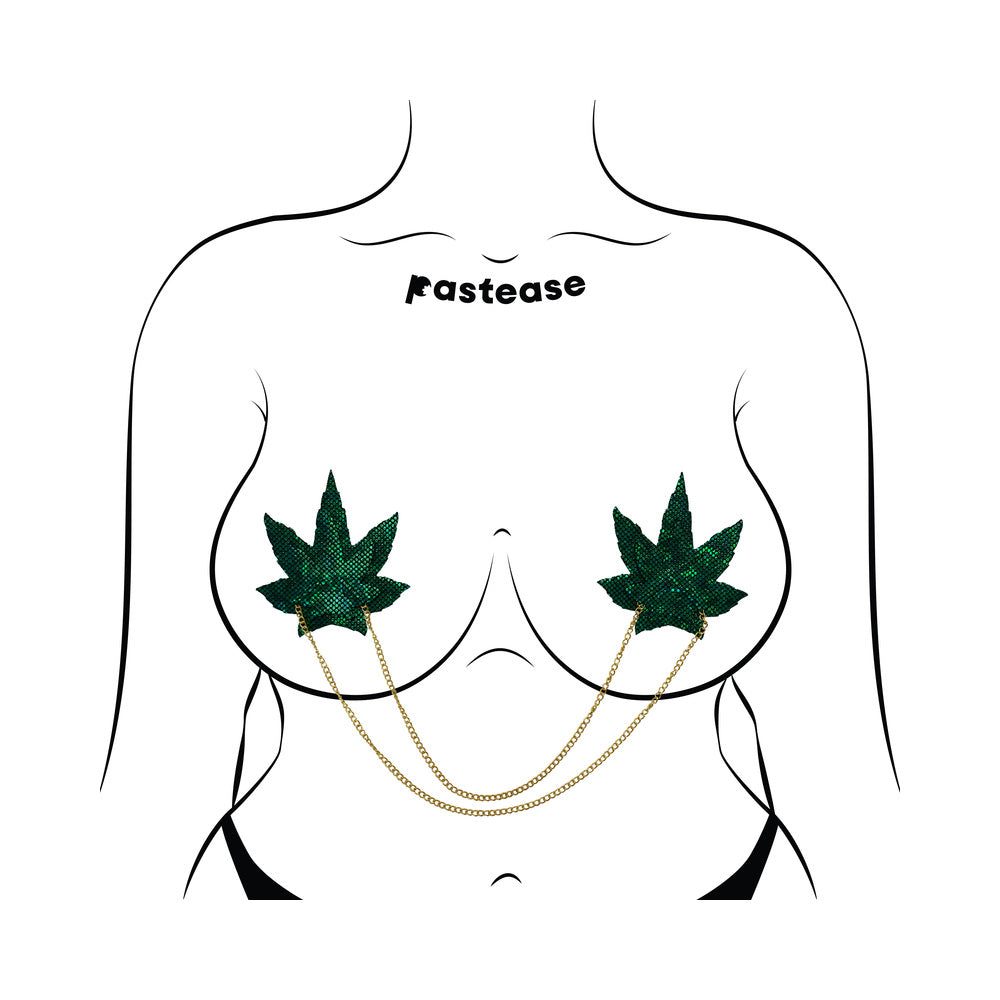 Pastease Shattered Glass Disco Ball Weed Chain Pasties