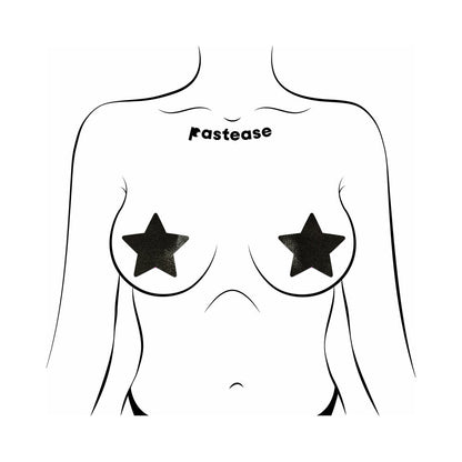 Pastease Everyday Reusable Liquid Black Star Pasties