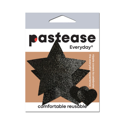 Pastease Everyday Reusable Liquid Black Star Pasties