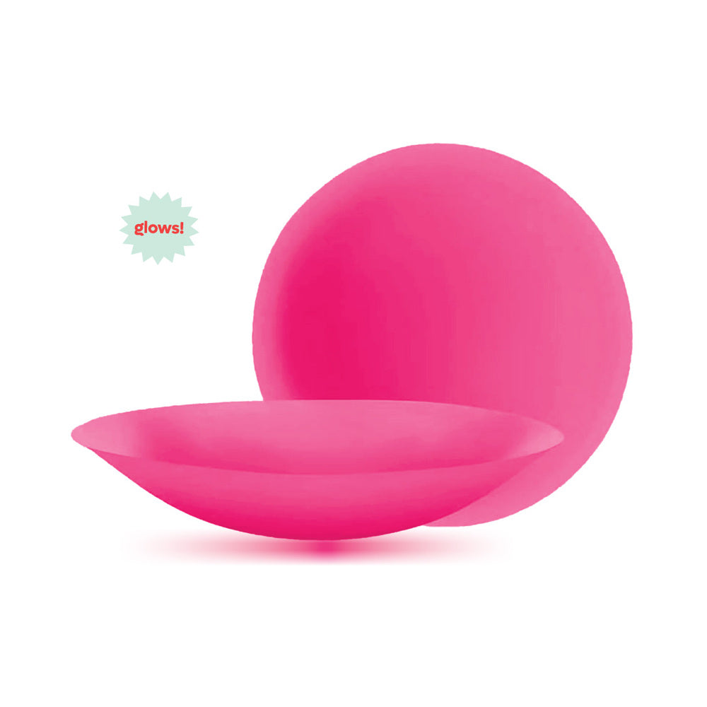 Pastease Halos Silicone Nipple Covers Neon Pink
