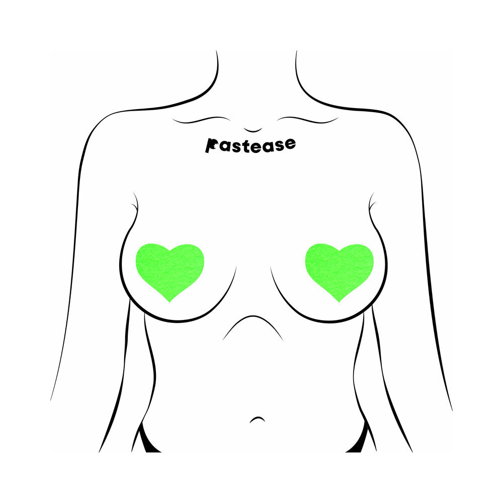 Pastease Love Glow-in-the-Dark Hearts Pasties