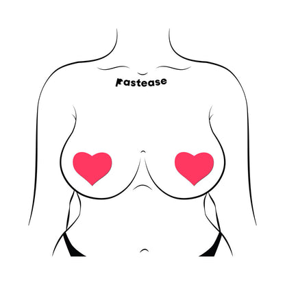 Pastease Love Glow-in-the-Dark Neon Heart Pasties