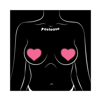 Pastease Love Glow-in-the-Dark Neon Heart Pasties