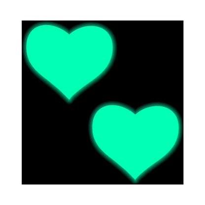 Pastease Love Glow-in-the-Dark Neon Heart Pasties