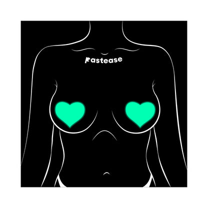 Pastease Love Glow-in-the-Dark Neon Heart Pasties