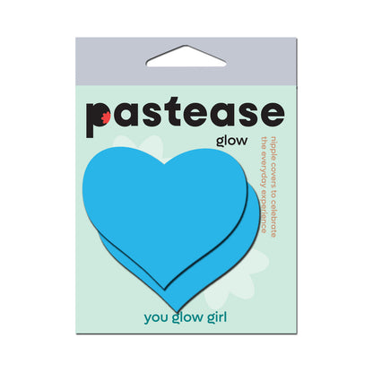 Pastease Love Glow-in-the-Dark Neon Heart Pasties