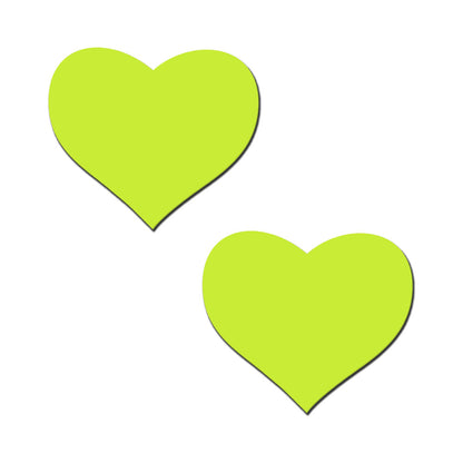 Pastease Love Glow-in-the-Dark Neon Heart Pasties