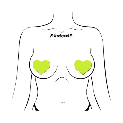 Pastease Love Glow-in-the-Dark Neon Heart Pasties