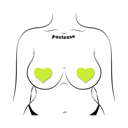 Pastease Love Glow-in-the-Dark Neon Heart Pasties