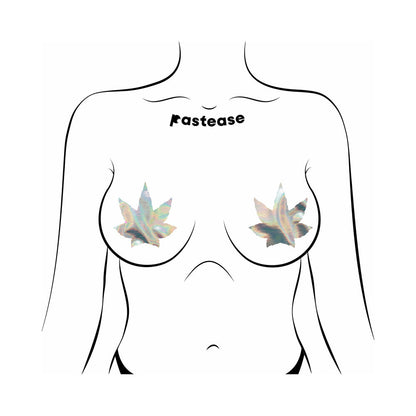 Pastease Indica Pot Leaf Holographic Pasties