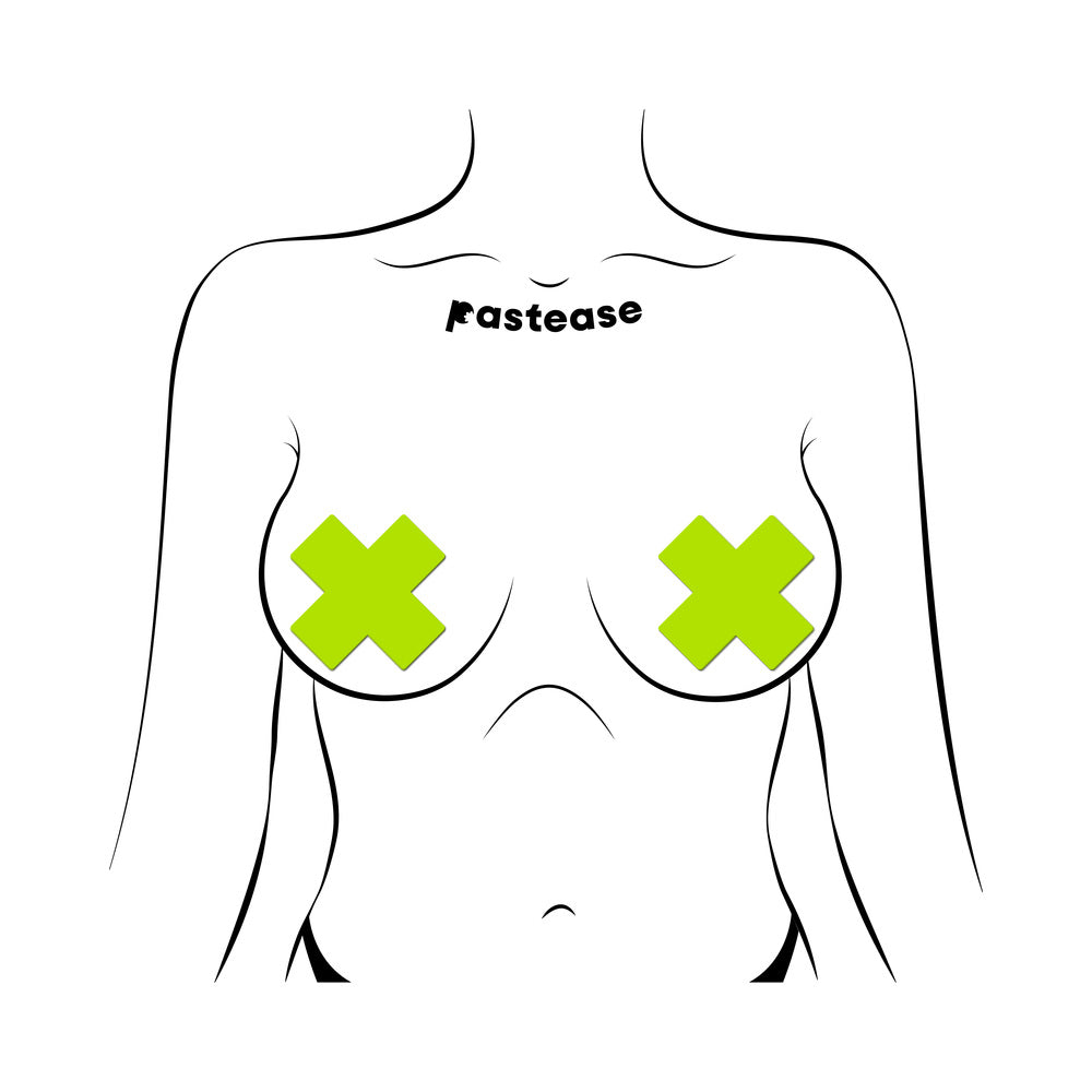 Pastease Plus X Glow-in-the-Dark Cross Pasties