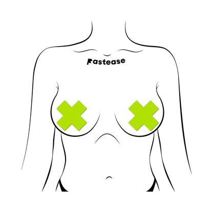 Pastease Plus X Glow-in-the-Dark Cross Pasties