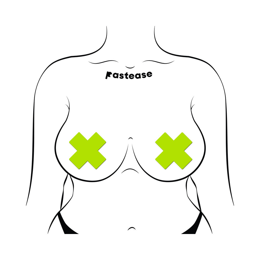 Pastease Plus X Glow-in-the-Dark Cross Pasties