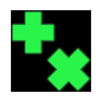 Pastease Plus X Glow-in-the-Dark Cross Pasties