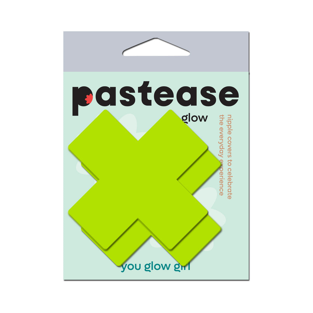 Pastease Plus X Glow-in-the-Dark Cross Pasties
