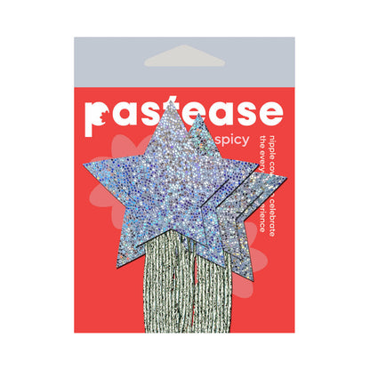Pastease Star Silver Glitter Tassel Pasties