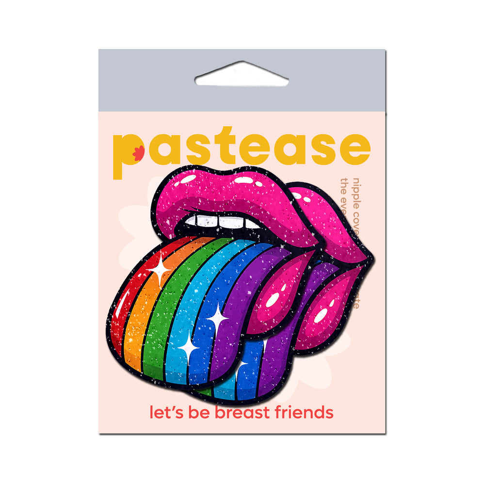 Pastease Taste the Rainbow Sparkling Tongue Out Pasties