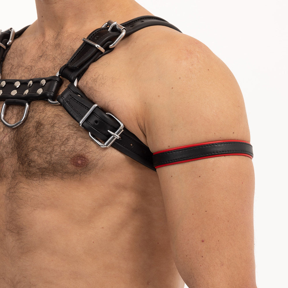 Prowler RED Leather Bicep Band