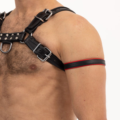 Prowler RED Leather Bicep Band