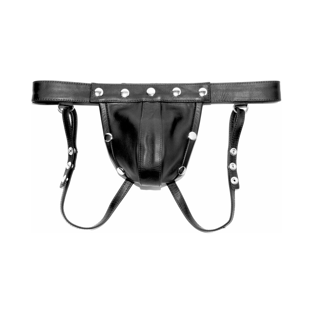 Prowler RED Leather Harness Jock Strap
