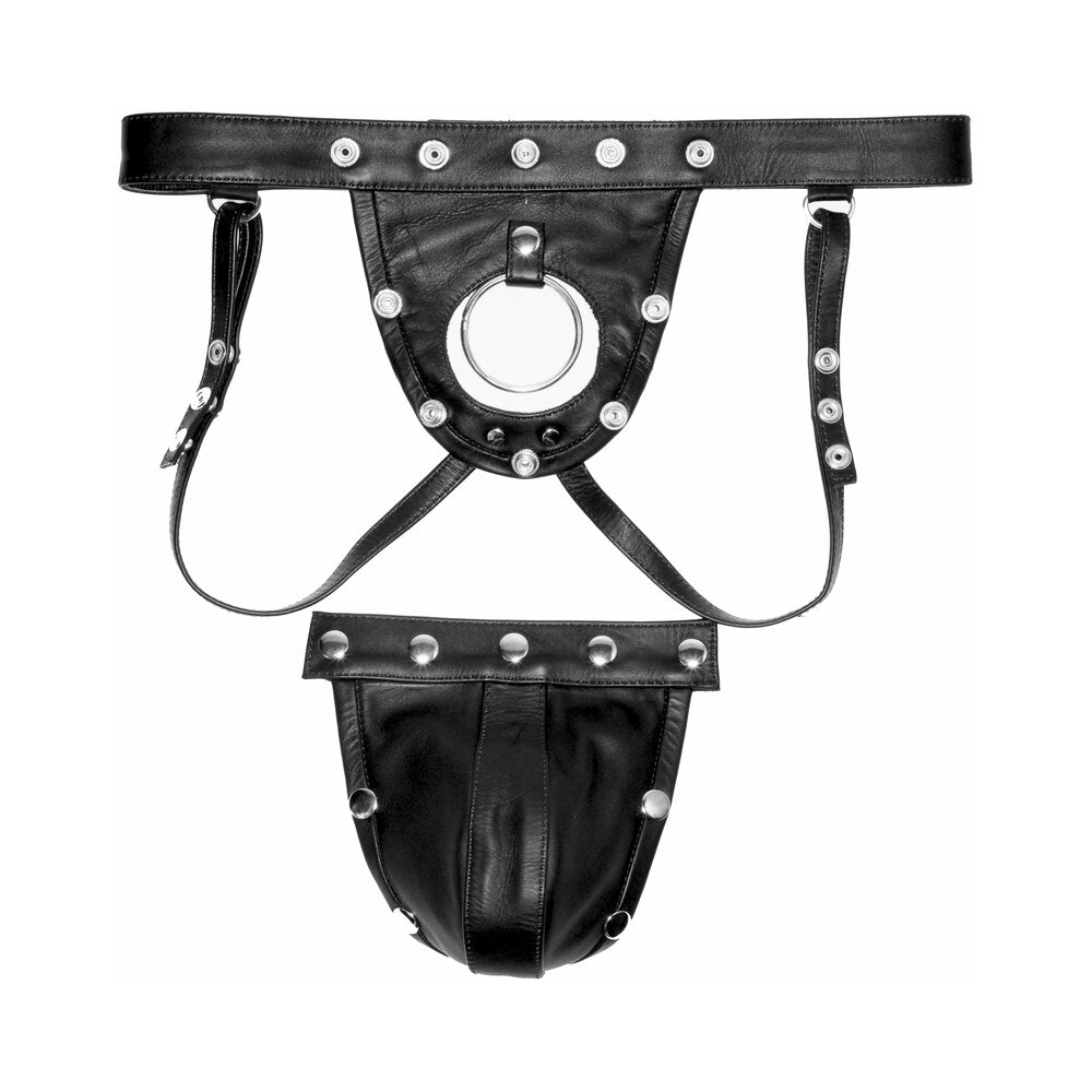 Prowler RED Leather Harness Jock Strap