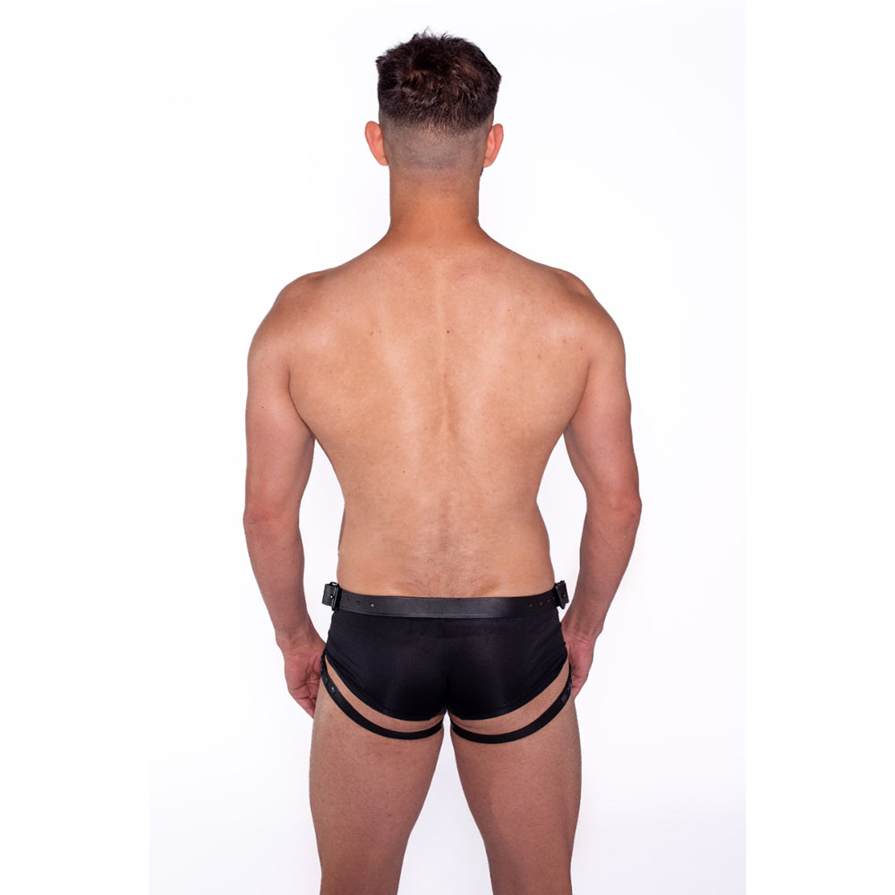 Prowler RED Leather Dong Harness