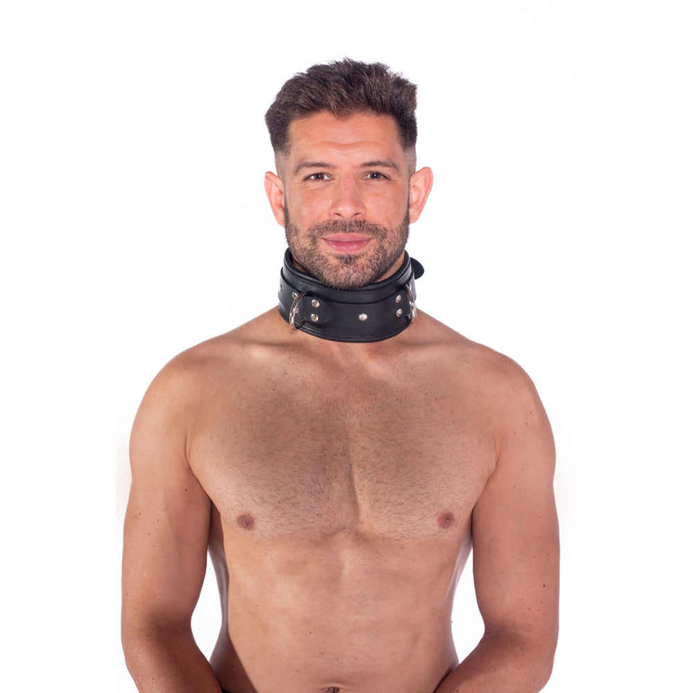 Prowler RED Leather Lockable Collar