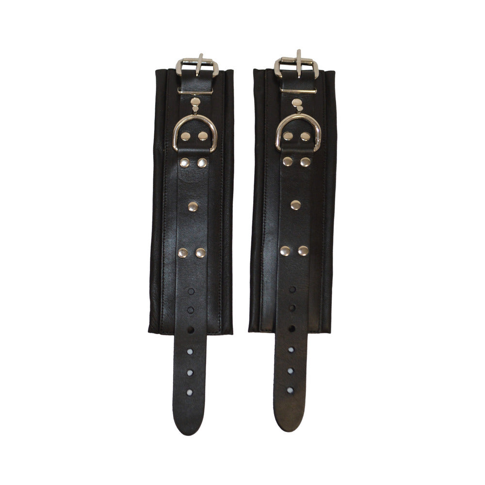Prowler RED Leather Lockable Wrist Restraints